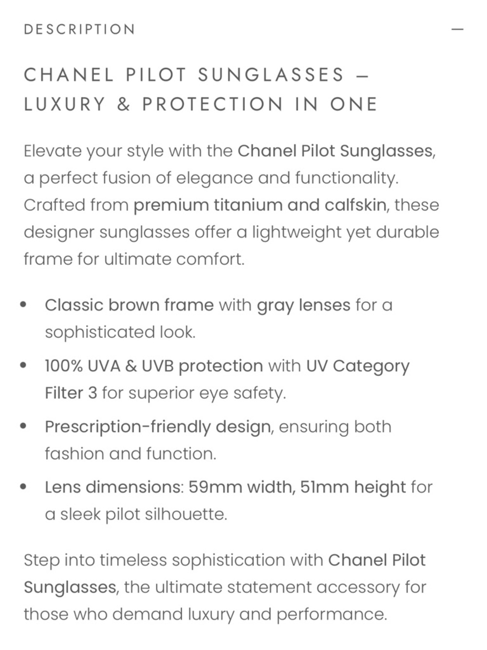 Chanel aviator/pilot sunglasses LN - Picture 6 of 7